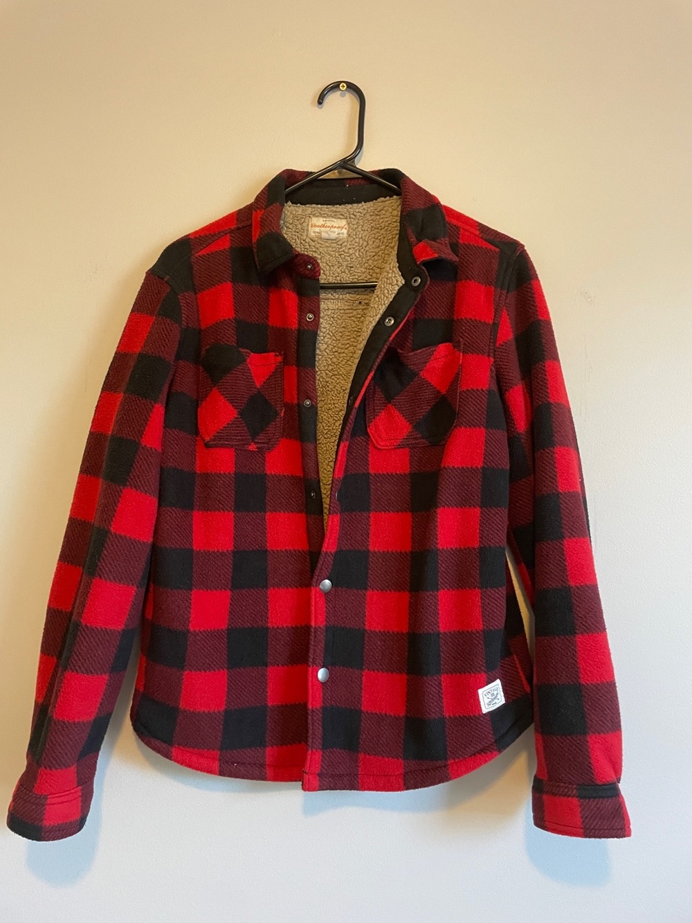 Weatherproof Vintage - Sherpa liner Red & Black Buffalo Plaid Jacket